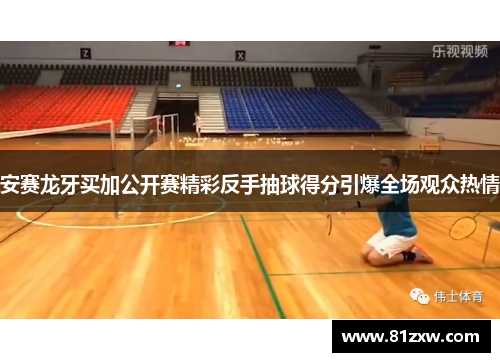 安赛龙牙买加公开赛精彩反手抽球得分引爆全场观众热情