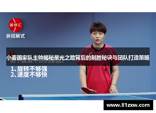 小麦国家队主帅揭秘星光之路背后的制胜秘诀与团队打造策略